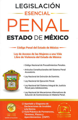 LEGISLACIÓN ESENCIAL PENAL DEL ESTADO DE MÉXICO - 2.ª ED. 2025 (PROFESIONAL)