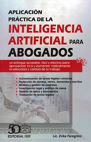 APLICACIÓN PRÁCTICA DE LA INTELIGENCIA ARTIFICIAL PARA ABOGADOS - 1.ª ED. 2024