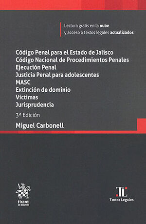 CÓDIGO PENAL PARA EL ESTADO DE JALISCO. CÓDIGO NACIONAL DE PROCEDIMIENTOS PENALES - 3.ª ED. 2025  (BOLSILLO)