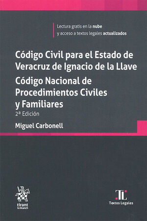 CÓDIGO CIVIL PARA EL ESTADO DE VERACRUZ DE IGNACIO DE LA LLAVE. CÓDIGO NACIONAL DE PRODEDIMIENTOS CIVILES Y FAMILIARES. - 2.ª ED. 2025 ( BOLSILLO)