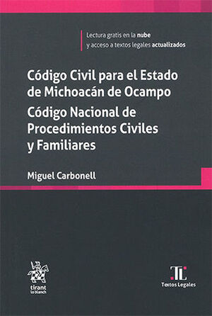 CÓDIGO CIVIL DEL ESTADO DE MICHOACÁN. CÓDIGO NACIONAL DE PROCEDIMIENTOS CIVILES Y FAMILIARES - 1.ª ED. 2025 (BOLSILLO)