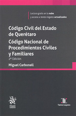 CÓDIGO CIVIL DEL ESTADO DE QUERÉTARO. CÓDIGO NACIONAL DE PROCEDIMIENTOS CIVILES Y FAMILIARES - 2.ª ED. 2025  (BOLSILLO)