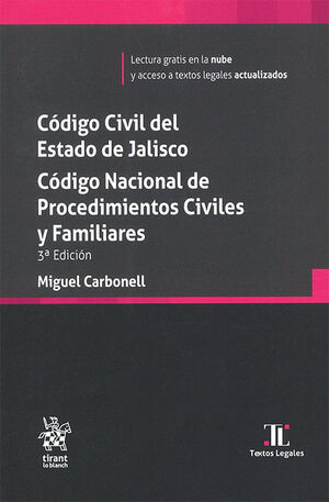 CÓDIGO CIVIL DEL ESTADO DE JALISCO. CÓDIGO NACIONAL DE PROCEDIMIENTOS CIVILES Y FAMILIARES - 3.ª ED. 2025 (BOLSILLO)