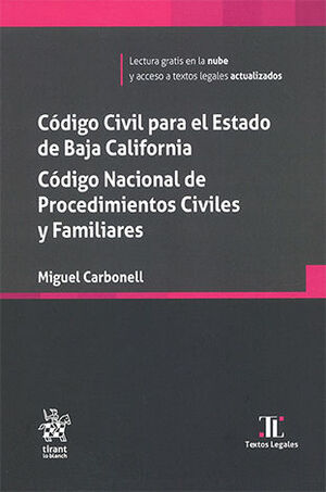 CÓDIGO CIVIL DEL ESTADO DE BAJA CALIFORNIA. CÓDIGO NACIONAL DE PROCEDIMIENTOS CIVILES Y FAMILIARES - 1.ª ED. 2025 (BOLSILLO)