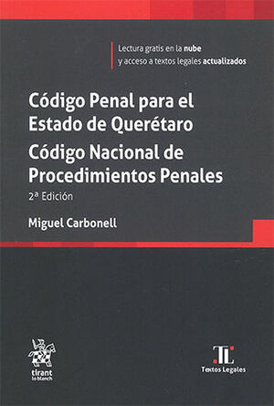 CÓDIGO PENAL PARA EL ESTADO DE QUERÉTARO. CÓDIGO NACIONAL DE PROCEDIMIENTOS PENALES - 2.ª ED. 2025  (BOLSILLO)